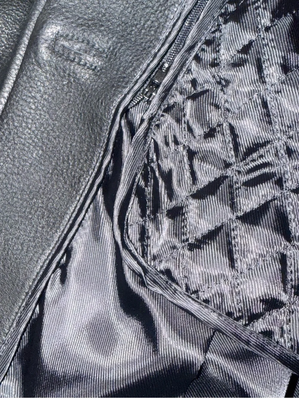 VINTAGE Wilsons Leather Pelle Studio Black Zip Jacket Thinsulate Lined Size Med